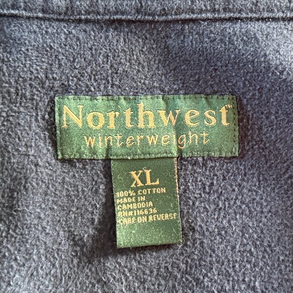 Northwest Winter Weight Men's Flannel Button Down Long Sleeve Heavy Flannel - Picture 4 of 5